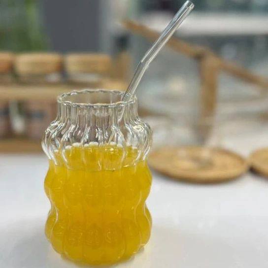 لیوان شیشه ایی طرح دار